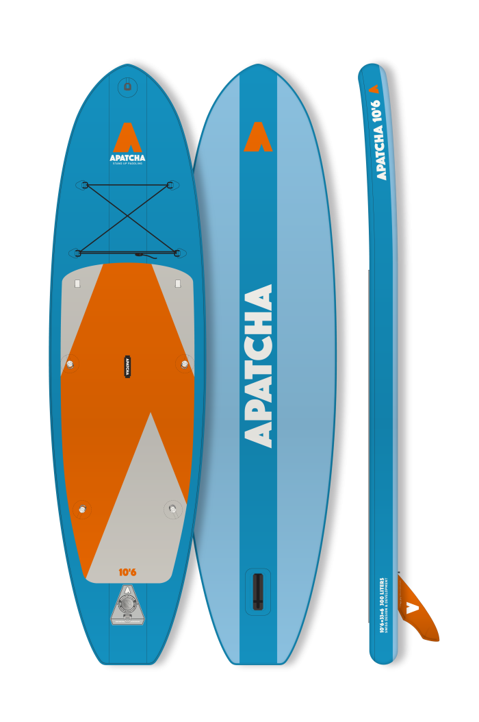 9043BP Apatcha 10 6 SUP Kajak Sea blue Orange 